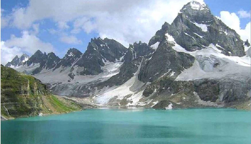 Beautiful APPAR lake surrounded by the mountains