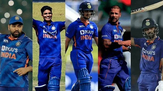 Picture of opener list of Indian Cricket Team ODI World Cup Cricket 2023