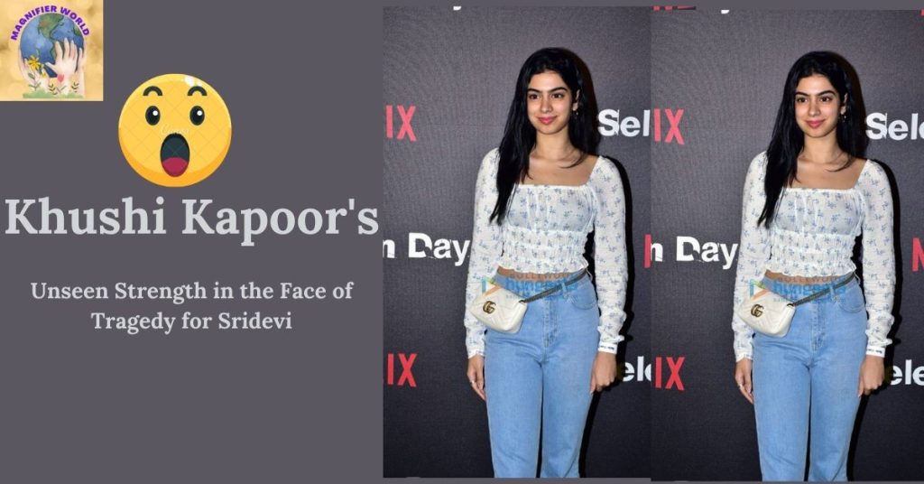 Khushi Kapoor Face of Tragedy for Sridevi