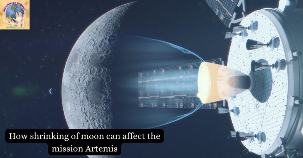 Shrinking of Earth moon